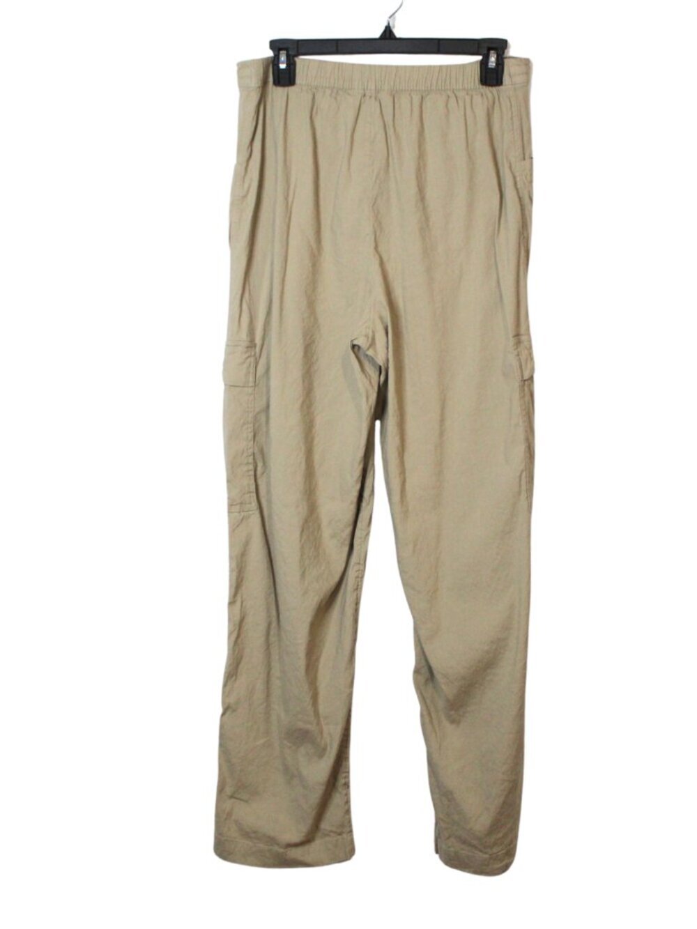 Athleta women's pants size XS tan linen cargo pants mid rise straight leg - Picture 11 of 14